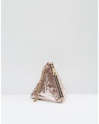 braune Samt Clutch von Asos