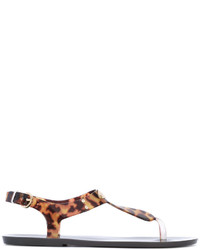 braune Sandalen mit Leopardenmuster von MICHAEL Michael Kors