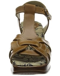 braune Sandalen von Fly London