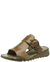 braune Sandalen von Fly London