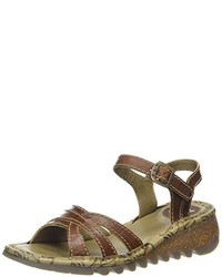 braune Sandalen von Fly London