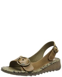 braune Sandalen von Fly London