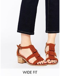 braune Sandaletten von Asos