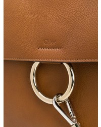 braune Satchel-Tasche aus Leder von Chloé