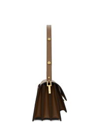 braune Satchel-Tasche aus Leder von Marni