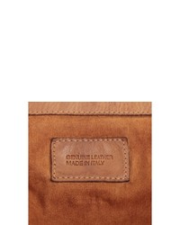 braune Satchel-Tasche aus Leder von CLUTY