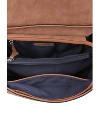 braune Satchel-Tasche aus Leder von EMILY & NOAH