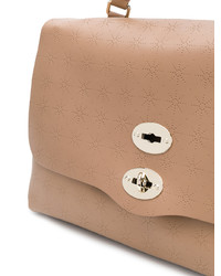 braune Satchel-Tasche aus Leder von Zanellato
