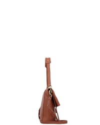 braune Satchel-Tasche aus Leder von Marc O'Polo