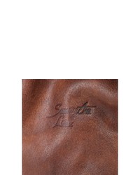 braune Satchel-Tasche aus Leder von SAMANTHA LOOK