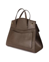 braune Satchel-Tasche aus Leder von Gucci