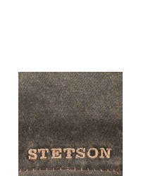 braune Schiebermütze von Stetson