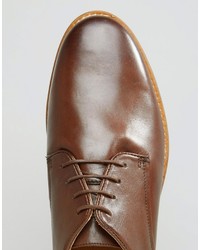 braune Schuhe aus Leder von Asos