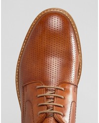 braune Schuhe aus Leder von Base London
