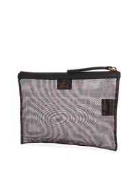 braune Segeltuch Clutch Handtasche von Fendi