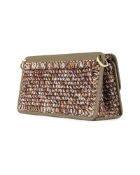 braune Segeltuch Clutch von 711