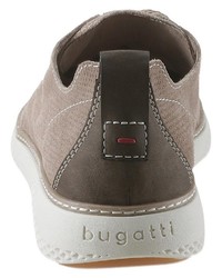 braune Segeltuch niedrige Sneakers von Bugatti