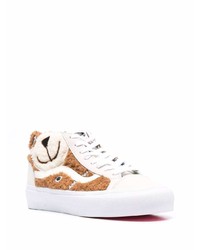 braune Segeltuch niedrige Sneakers von Vans