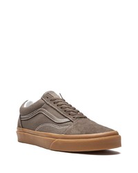 braune Segeltuch niedrige Sneakers von Vans