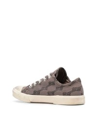 braune Segeltuch niedrige Sneakers von Balenciaga