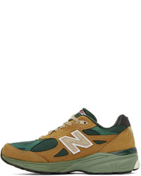 braune Segeltuch niedrige Sneakers von New Balance