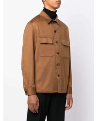 braune Shirtjacke von Zegna