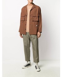 braune Shirtjacke von Drôle De Monsieur