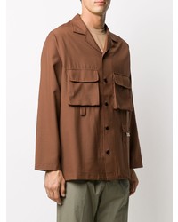 braune Shirtjacke von Drôle De Monsieur