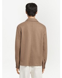 braune Shirtjacke von Zegna