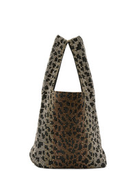 braune Shopper Tasche aus Leder mit Leopardenmuster von Alexander Wang