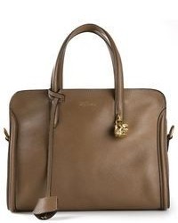braune Shopper Tasche aus Leder von Alexander McQueen