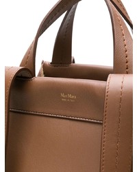 braune Shopper Tasche aus Leder von Max Mara