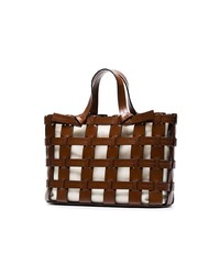 braune Shopper Tasche aus Leder von Trademark