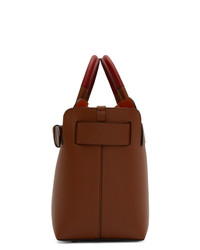 braune Shopper Tasche aus Leder von Burberry