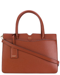 braune Shopper Tasche aus Leder von DKNY