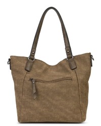 braune Shopper Tasche aus Leder von EMILY & NOAH