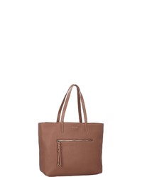 braune Shopper Tasche aus Leder von Fiorelli