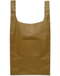 braune Shopper Tasche aus Leder von Jil Sander