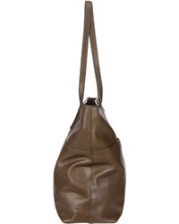 braune Shopper Tasche aus Leder von Jost