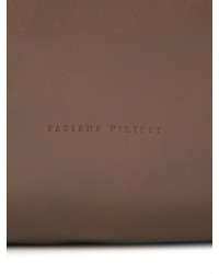 braune Shopper Tasche aus Leder von Fabiana Filippi