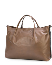 braune Shopper Tasche aus Leder von Fabiana Filippi