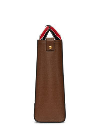 braune Shopper Tasche aus Leder von Thom Browne