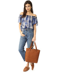 braune Shopper Tasche aus Leder von Madewell