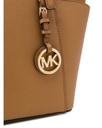 braune Shopper Tasche aus Leder von MICHAEL Michael Kors