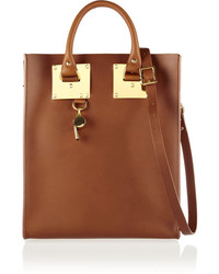 braune Shopper Tasche aus Leder von Sophie Hulme