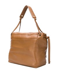 braune Shopper Tasche aus Leder von Prada