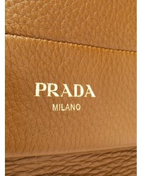 braune Shopper Tasche aus Leder von Prada