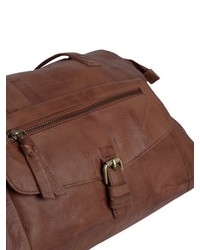 braune Shopper Tasche aus Leder von Pieces