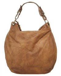 braune Shopper Tasche aus Leder von SAMANTHA LOOK