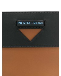 braune Shopper Tasche aus Leder von Prada